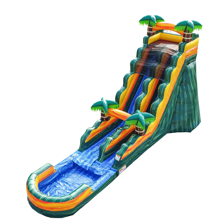 21 FT Tropical Island Waterslide (21' H x 38' L x 16' W)